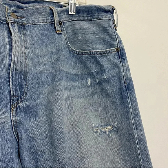Polo Ralph Lauren  men’s vintage washed faded blue denim jeans 40x32 - Picture 3 of 15